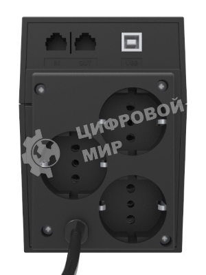 Источник бесперебойного питания Powercom RPT-1000AP EURO 600W USB