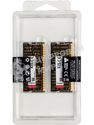 Оперативная память Kingston Fury Impact, DDR4, 64Gb (2x32Gb), 3200MHz, CL20, SO-DIMM