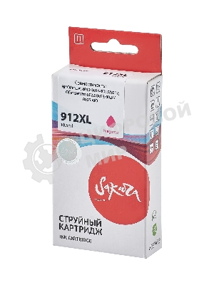 Картридж струйный Sakura 3YL82AE (№912XL Magenta) для HP, пурпурный, 10,5 мл., 825 к.