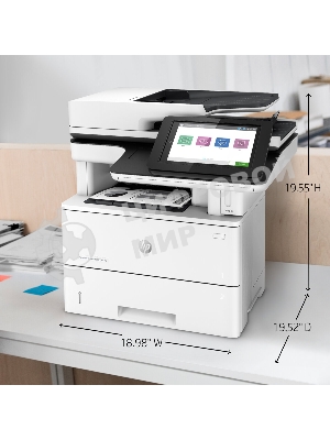 МФУ лазерное HP LaserJet Enterprise M528dn (1PV64A #B19), A4, ч/б, печ. до 43 стр/мин., скан. до 43 стр/мин. (ч/б) 38 стр/мин. (цвет), 1200 x 1200 dpi (печать) 600x600dpi (сканер), USB, RJ-45, Air Print, Mopria