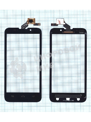 Сенсорное стекло (тачскрин) для ZTE Majesty Z796C, черное
