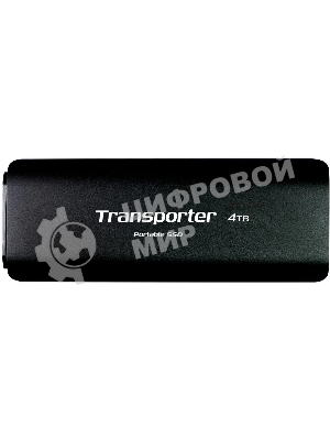 Внешний SSD Patriot Transporter, 4TB, USB 3.2 Gen 2 Type-A/Type-C, R/W 1000/1000, черный