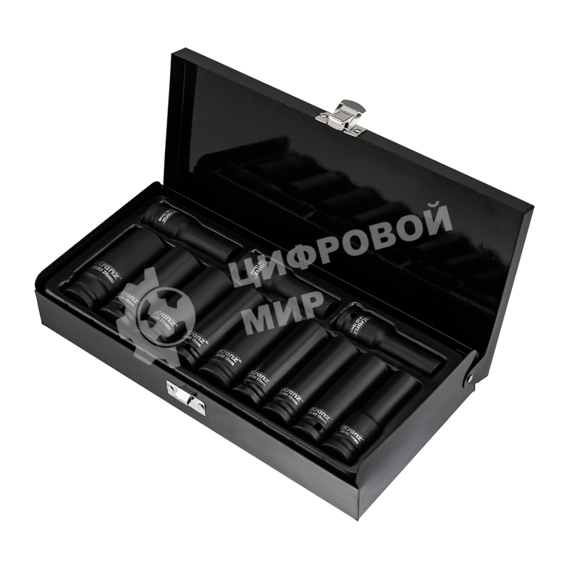 Набор шестигранных ударных торцевых головок Kranz 1/2