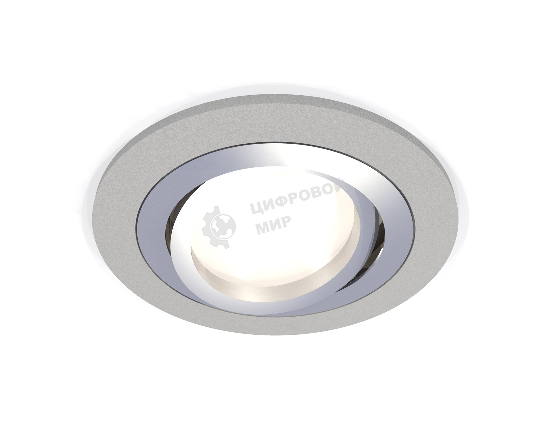 Комплект встраиваемого поворотного светильника Ambrella light XC7623082 SGR/PSL серый песок/серебро полированное MR16 GU5.3 (C7623, N7003)