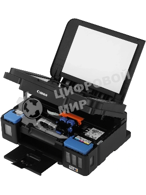 МФУ струйное Canon PIXMA G3416 (2315C052), А4, цветной, печ. 8.8 стр/мин. (ч/б) 5 стр/мин. (цвет), скан. до 3 стр/мин., 4800x1200 dpi (печать) 1200х600 dpi (скан.), USB, Wi-Fi