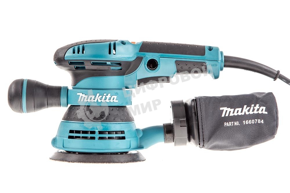 Эксцентриковая шлифовальная машина Makita BO5041 ЭШМ,300Вт,ф125мм,4000-12000об\м,ампл-2.8мм,1.4кг,кор,п\сборник,доп.рукоятка