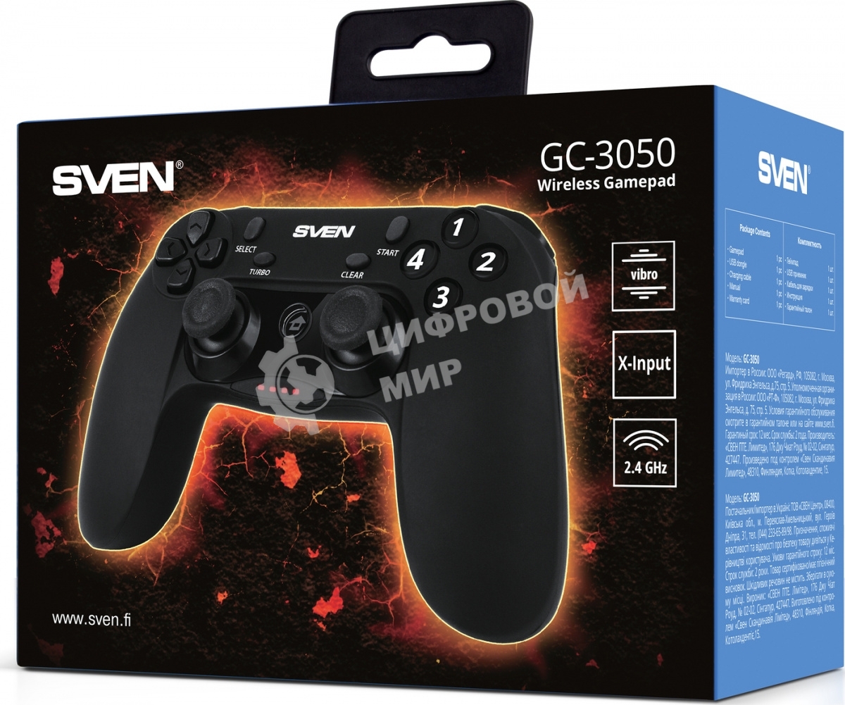 Геймпад беспроводной SVEN GC-3050 SV-016005