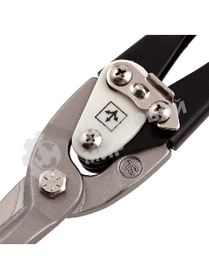 Ножницы по металлу Matrix, удлиненные, 290 мм, прямой рез, CrMo, 2-комп.обрезиненные рук-ки, PRO