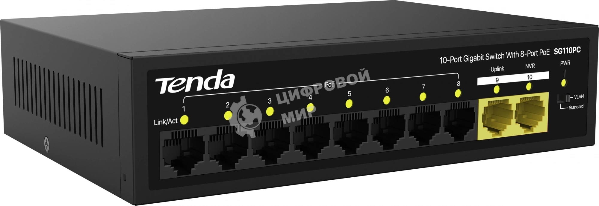 Коммутатор Tenda SG110PC 10PORT 10/100/1000M