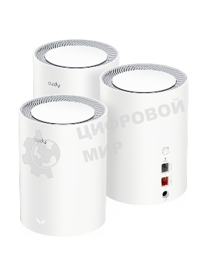 Бесшовный Mesh роутер Cudy M1800(3-Pack) AX1800 10/100/1000BASE-TX белый (упак.:3шт)