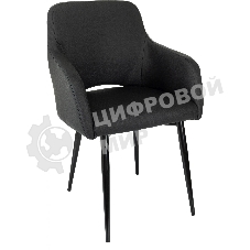 Кресло офисное Бюрократ CH-380F черный, эко.кожа, на ножках металл