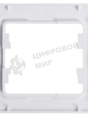 Рамка 1-м Glossa белый SchE GSL000101
