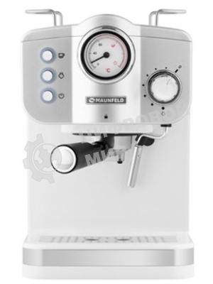 Кофеварка рожковая Maunfeld MF-735WH PRO белый, исп. кофе - молотый, 1.25 л, 1100 Вт, 15 бар