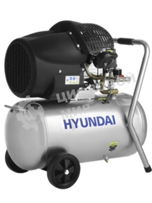 Компрессор поршневой Hyundai HYC 40250LMS масляный 400л/мин 50л 2200Вт серебристый/черный