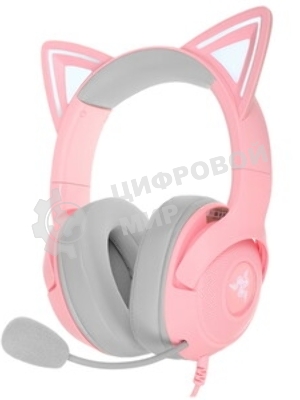 Гарнитура Razer Kraken Kitty V2 Quartz розовый, проводная, USB, подсветка