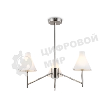 Люстра Ambrella light LH57121/3 SN/FR никель/белый матовый E14/3 max 40W D650*590