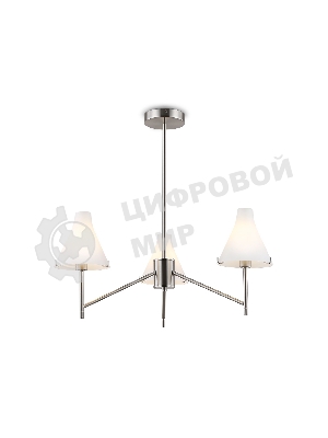 Люстра Ambrella light LH57121/3 SN/FR никель/белый матовый E14/3 max 40W D650*590