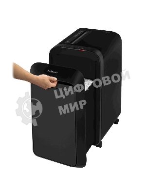 Шредер Fellowes PowerShred LX220 черный (секр.P-4)/перекрестный/20лист./30лтр./скрепки/скобы/пл.карты