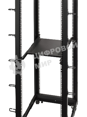 Стойка двухрамная Lanmaster TWT-RACK2-42U-ADJ 42U 480ммX560мм 1000кг черный