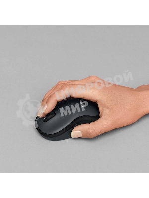Мышь беспроводная Logitech M220 SILENT черный/серый, 1000 dpi, радиоканал, USB, кнопки - 3