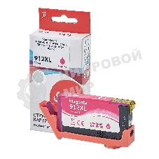 Картридж струйный Sakura 3YL82AE (№912XL Magenta) для HP, пурпурный, 10,5 мл., 825 к.