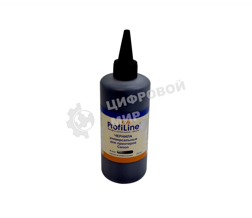 Чернила для принтеров Canon универсальные черный 250 мл водн ProfiLine