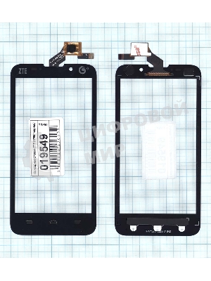 Сенсорное стекло (тачскрин) для ZTE Majesty Z796C, черное