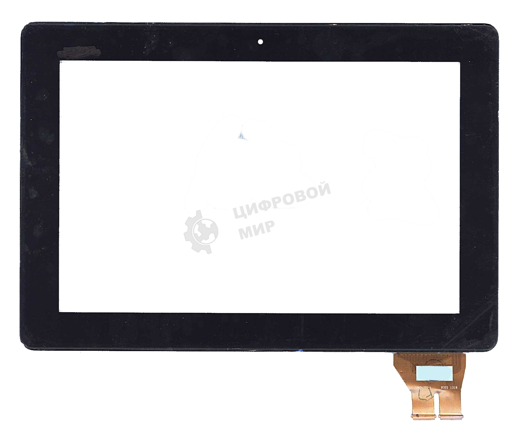 Сенсорное стекло (тачскрин) для Asus PadFone 3 A80 5363N FPC-1, черное с рамкой