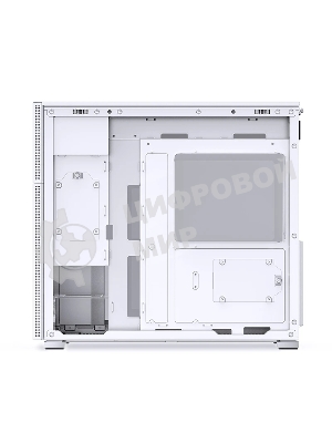 Компьютерный корпус без блока питания Case JONSBO D41 MESH, Midi-Tower, TG, no fan, 1xUSB-A 3.2 + 1xUSB-C 3.2, ATX, mATX белый