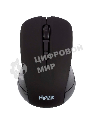 Мышь беспроводная HIPER HOMW-101-BT черный, 1600 dpi, радиоканал, USB, кнопки - 4