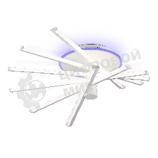 Потолочный светодиодный светильник Ambrella light FL6231 WH белый 88W 3000K-6400K+RGB 605*605*200 (ПДУ ИК)