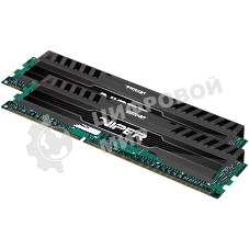 Оперативная память Patriot Viper 3, DDR3, 16GB (2x8 GB), 1600 MHz, CL10, DIMM, радиатор, черный