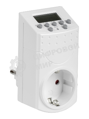 Розетка-таймер электронный 1мин 7дн 140on/off 16А IP20 IEK РТЭ-1