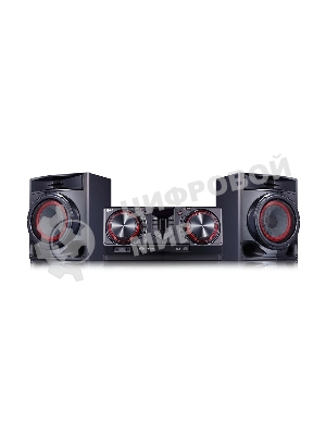 Мини-аудиосистема LG CJ44 черный 480Вт FM USB BT