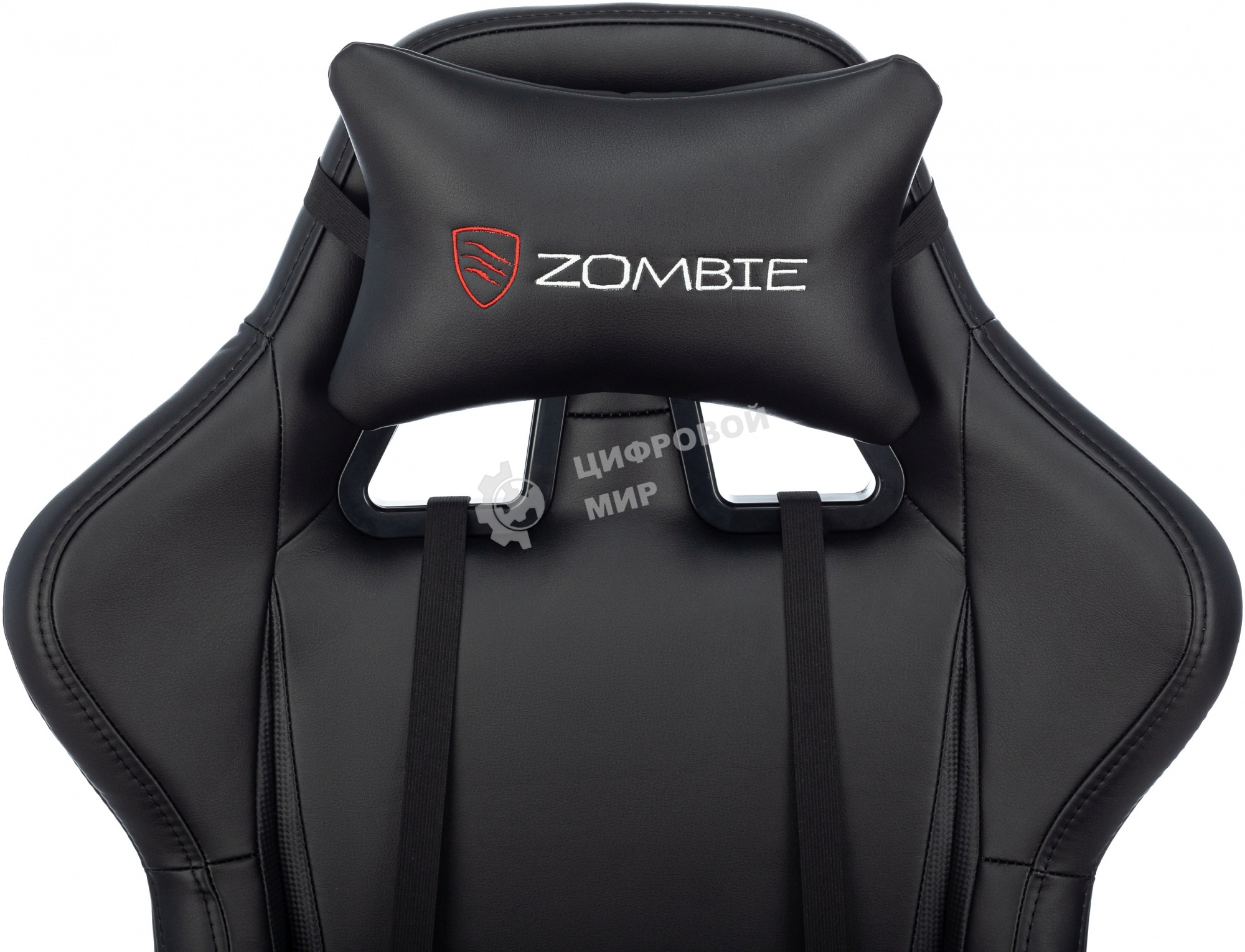 Кресло игровое Бюрократ Zombie GAME TETRA черный/карбон эко.кожа крестов. пластик