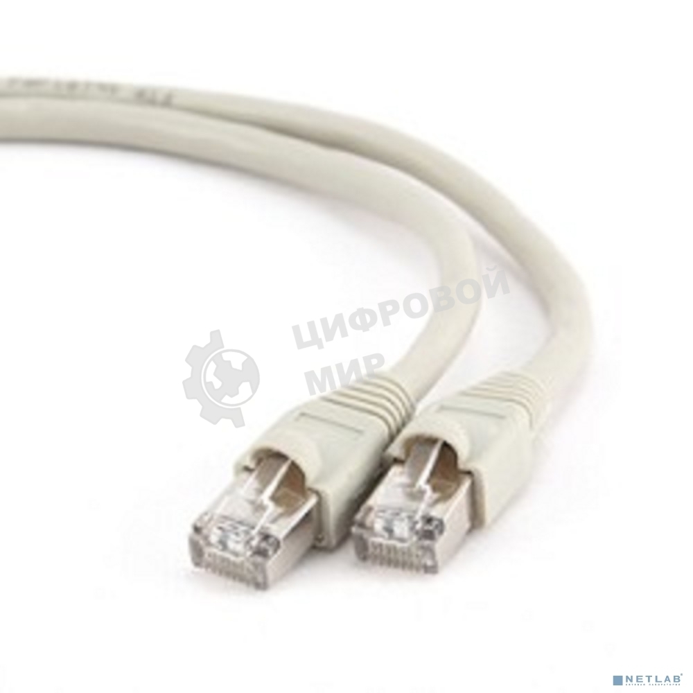 Патч-корд FTP Cablexpert cat.6, 5м, литой, многожильный, серый