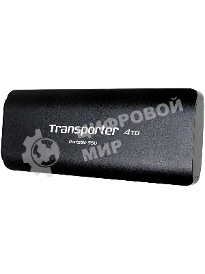 Внешний SSD Patriot Transporter, 4TB, USB 3.2 Gen 2 Type-A/Type-C, R/W 1000/1000, черный