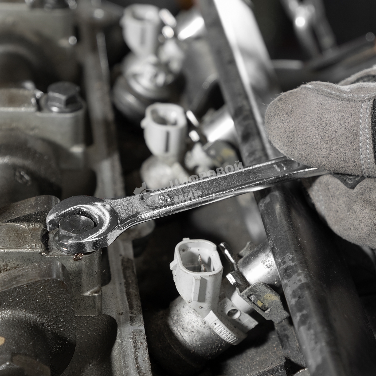 Набор ключей рожковых Matrix, 6 х 32 мм, 12 шт., CrV, хромированные