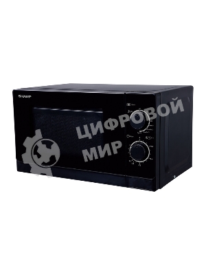 Микроволновая печь Sharp R-6000RK черный, 20 л, 800 Вт, переключатели - поворотный механизм