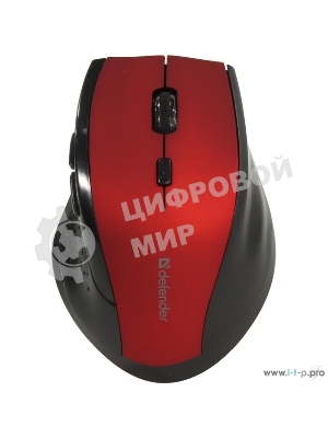 Мышь беспроводная Defender Accura MM-365 красный, 1600 dpi, радиоканал, USB, кнопки - 6