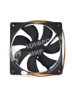 Вентилятор для корпуса Gembird черный, 120 мм, 2000 об/мин, 38 дБ, 3 pin
