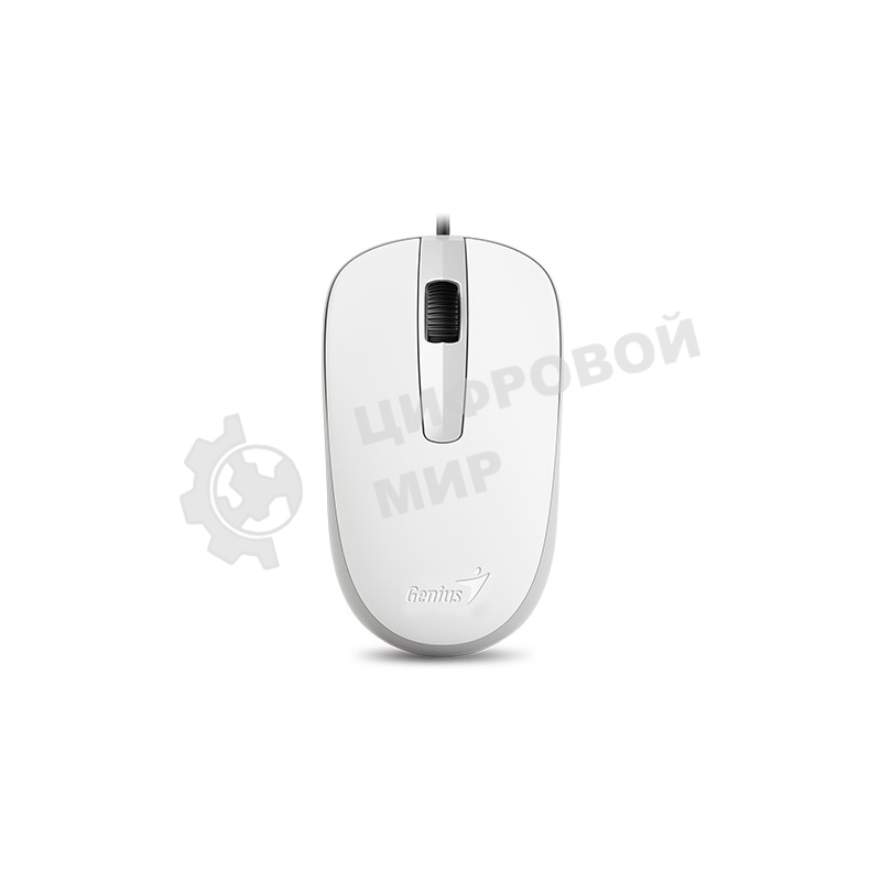 Мышь проводная Genius DX-120 белый, 1000 dpi, USB, кнопки - 3