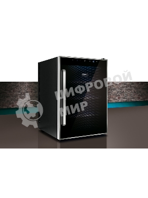 Винный шкаф CASO WineDuett Touch 12 серебристый, 33 л, 2 отсека, 12 бут., класс B