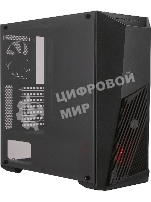Компьютерный корпус  Cooler Master MasterBox K501L, 1xUSB3.0, 1xUSB2.0, 1x120 Fan,  1x120 Red Led Fan, w/o PSU, Black, ATX