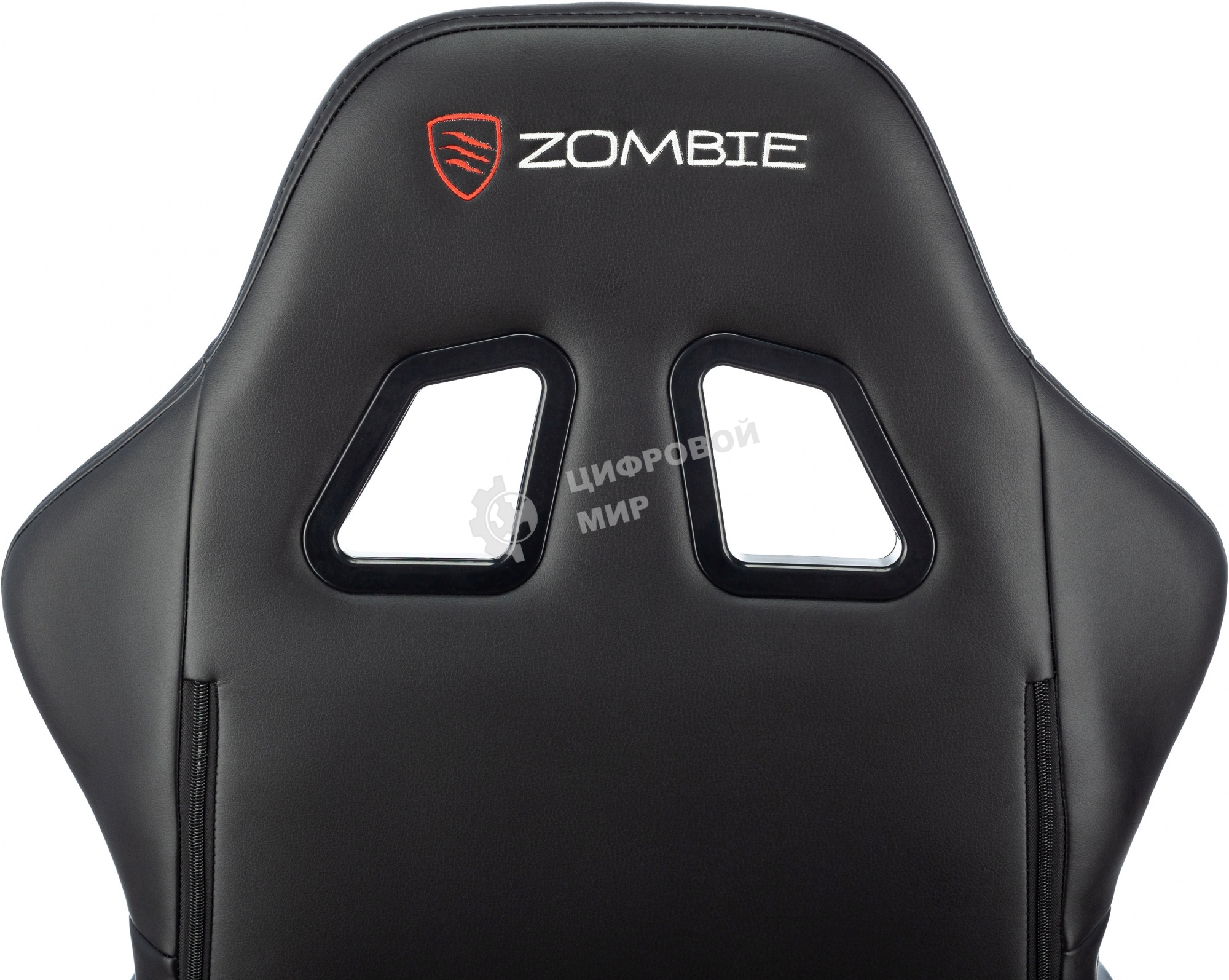 Кресло игровое Бюрократ Zombie GAME TETRA черный/карбон эко.кожа крестов. пластик