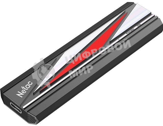 Внешний SSD Netac ZX20L, 512 Gb, USB 3.2 Gen 2x2 Type-C, R/W 2000/1800, черный