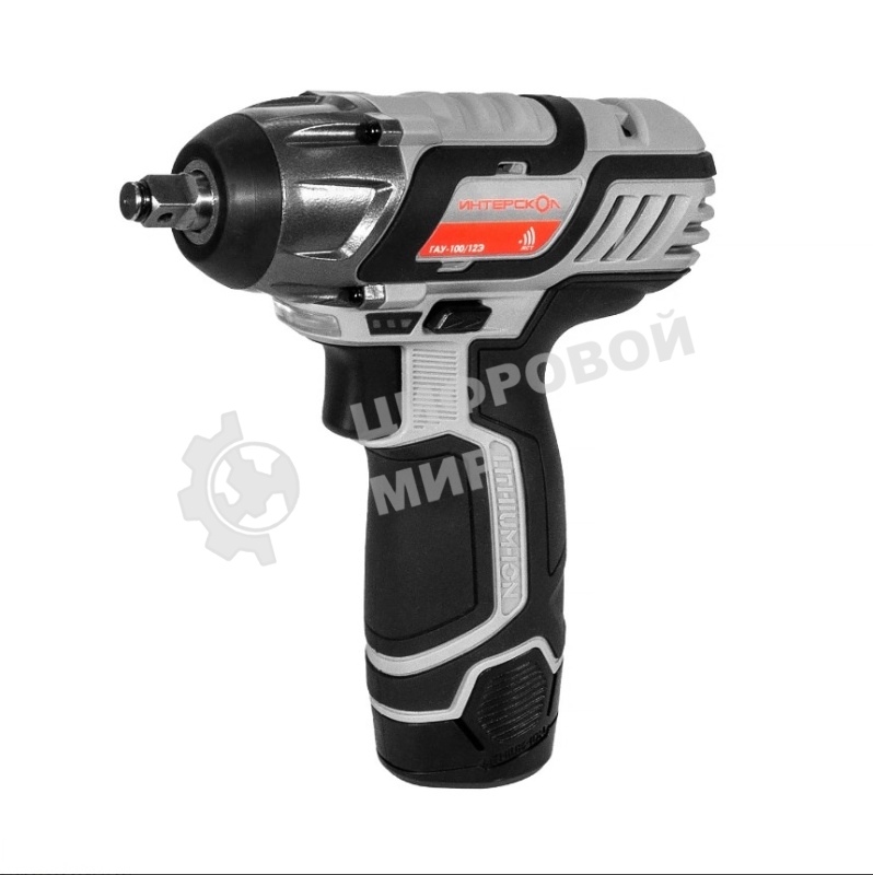 Гайковерт Интерскол ГАУ-100/12Э аккум. патрон:квад.3/8