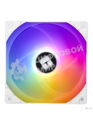 Кулер для корпуса Thermalright TL-C12CW-S (120x120x25мм, 4-pin PWM, ARGb, 66.17CFM, 25.6dBA, 1550RPM, белый)