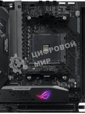 Материнская плата ASUS ROG STRIX X570-I GAMING, AM4, AMD X570, 2xDDR4, 4xSATA, 2xM.2, 1xPCIe 4.0 x16, 1xHDMI, 1xDP, 1x1Gb LAN, Wi-Fi 6, Bluetooth 5.0, 1xUSB-C 10Gbps, 3xUSB-A 10Gbps, 4xUSB-A 5Gbps, 2xUSB-A 2.0, 3x3.5 мм, 7.1, ITX