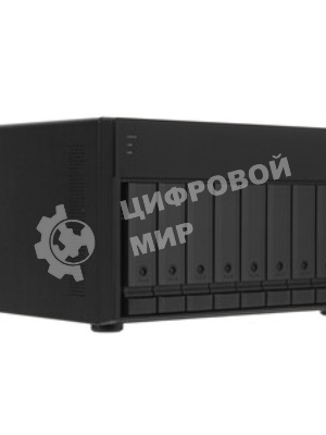 Сетевое хранилище без дисков SMB QNAP TS-832PX-4G 8-Bay NAS, AL324 64-bit quad-core 1.7GHz, 4Gb DDR4 SO-DIMM RAM (up to 1x16 Gb), 8 x 3.5